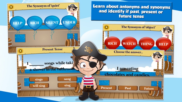 Pirate Kids 2nd Grade Math and English Educational Games School Edition screenshot-4