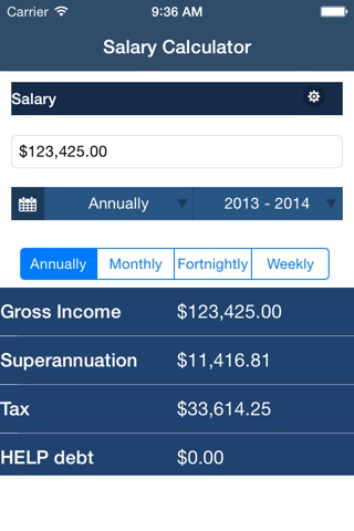 OZ Tax Calculator screenshot 2