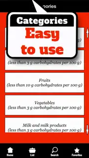 low carb food list - foods with almost no carbohydrates iphone screenshot 3