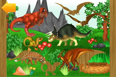 Car and dinosaur jigsaw puzzle screenshot 4