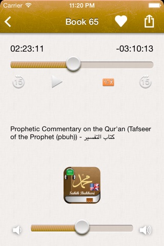 Sahih Bukhari Audio : English screenshot 4