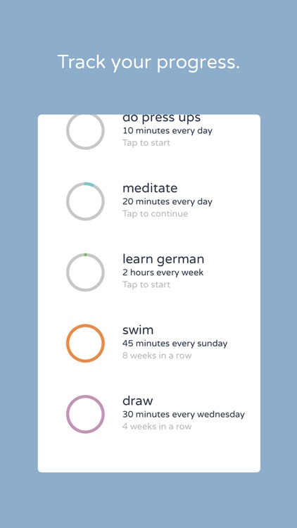 Sessions - activity timer and habit tracker