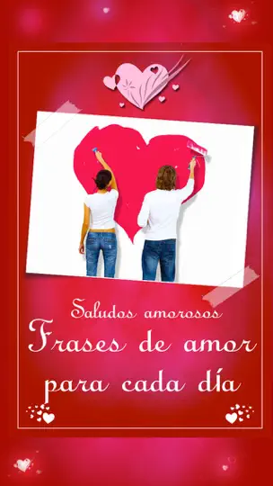 Captura de pantalla de Amor - Saludos Amorosos Para Cada Día & San Valentín! en iPhone 2