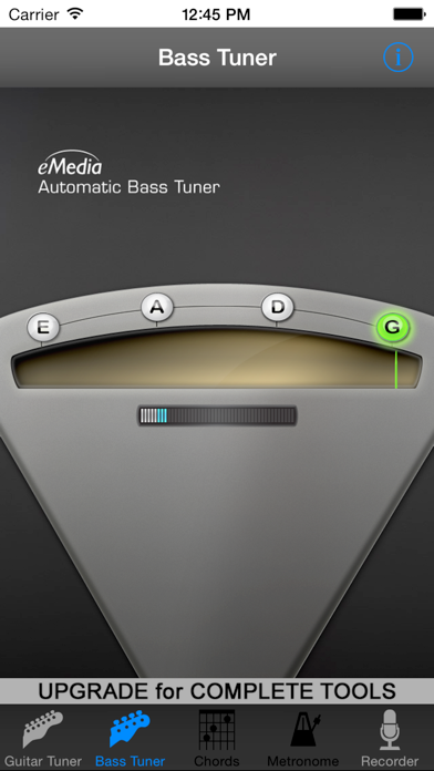 Screenshot #2 pour eMedia Guitar Tuner Free