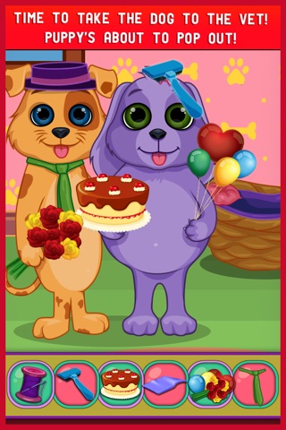 Dog Mommy’s New Baby Doctor - newbie nursing mommy birth of a newborn babycare girl games screenshot 3