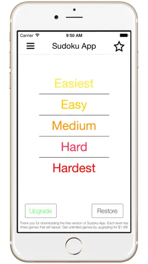 Sudoku App - A beautifully designed numbers game screenshot 1