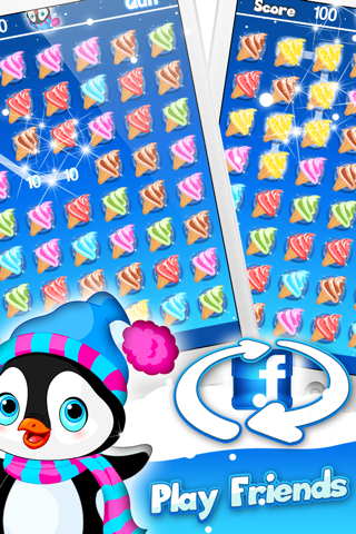 Arctic Penguin Monty in the Frozen Ice Cream Club Hunt Free Game screenshot 2