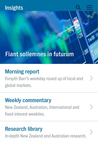 Forsyth Barr Investments Insights App screenshot 4