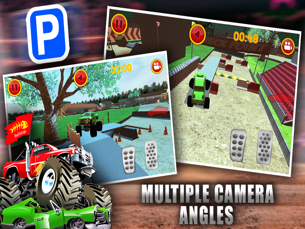 Monster Truck Jam - Expert Car Parking School Real Life Driver Sim Park In Bay Racing Games screenshot 8
