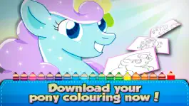 Game screenshot ` Pony Coloring book for Kids and Toddler Activities - Girl edition LITE apk