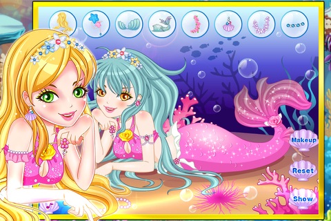 Mermaid princess party dressup screenshot 2