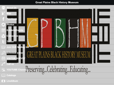 GP BLACK MUSEUM iPad screenshot 1 - Travel app