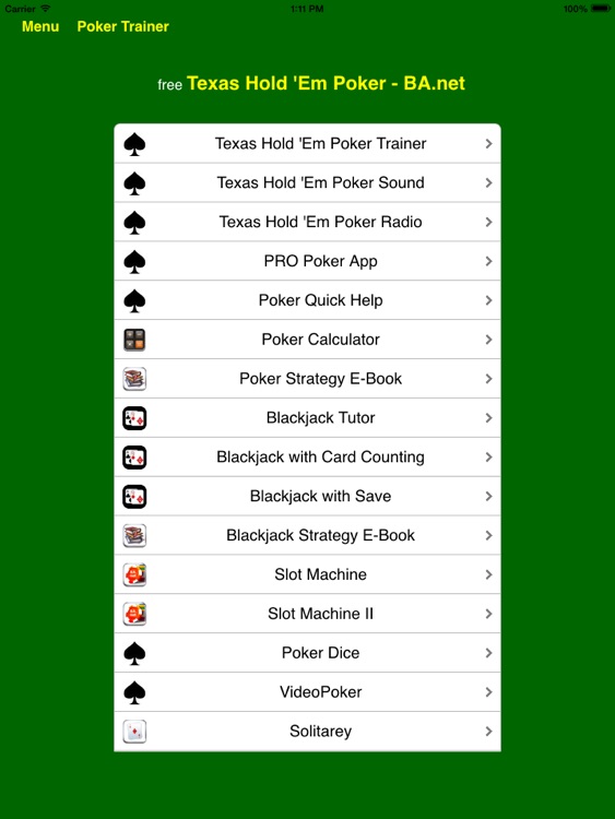 free Poker Texas Hold 'Em BA.net for iPad