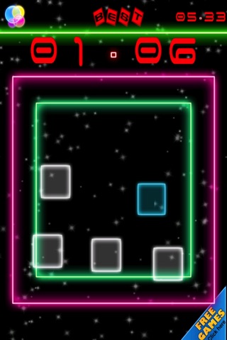 Don't Touch White Box - Neon Space Boxes Avoider screenshot 2