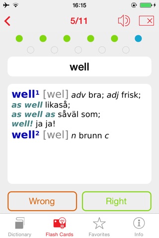 Swedish <-> English Berlitz Essential Dictionary screenshot 4