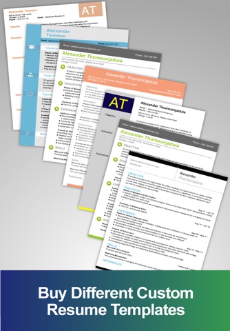 Resume PDF Builder On the Go screenshot 3