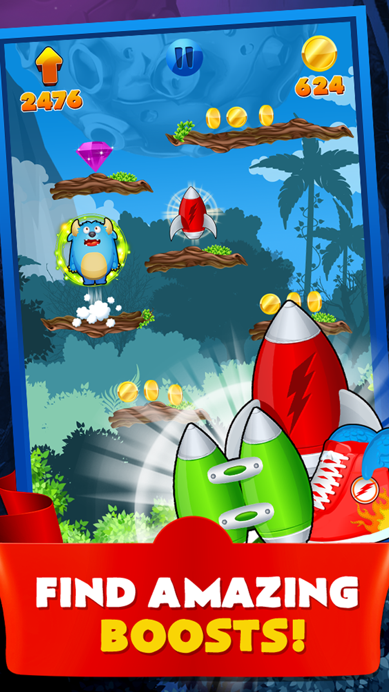 Monster Hop 2 - The Classic Squad of Dash Pets and Jump Dot Deluxe Free
