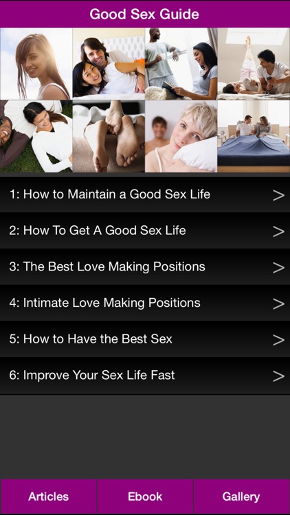 Good Sex Guide - The Guide To Help You Have A Better Sex Life!
