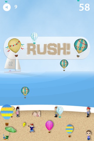 Air Balloon Rush - Beach Edition screenshot 2