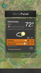 WorldPulse Earth Weather Clouds & Temperature screenshot