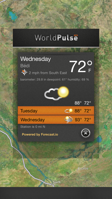 WorldPulse Earth Weather Clouds & Temperatureのおすすめ画像1