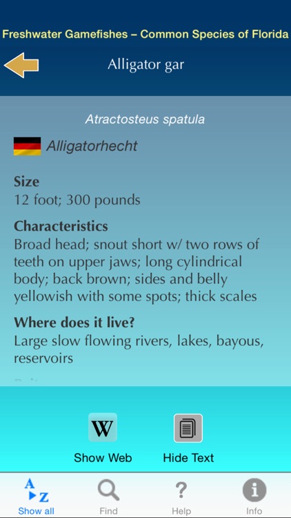 Freshwater Game Fishes - Common Species of Florida