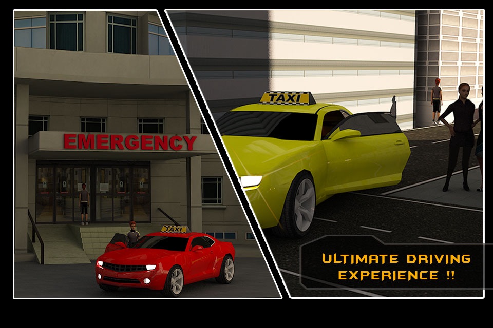 Taxi Car Simulator 3D - Drive Most Wild & Sports Cab in Town screenshot 4