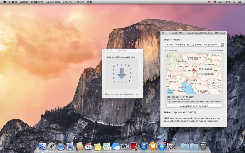 #1. MailSpy (macOS) 由: CoreCode Limited