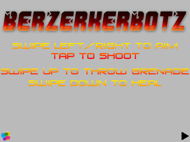 Berzerker Botz, game for IOS