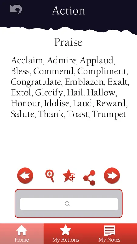 Actions: The Actors’ Thesaurus screenshot 3 of 5