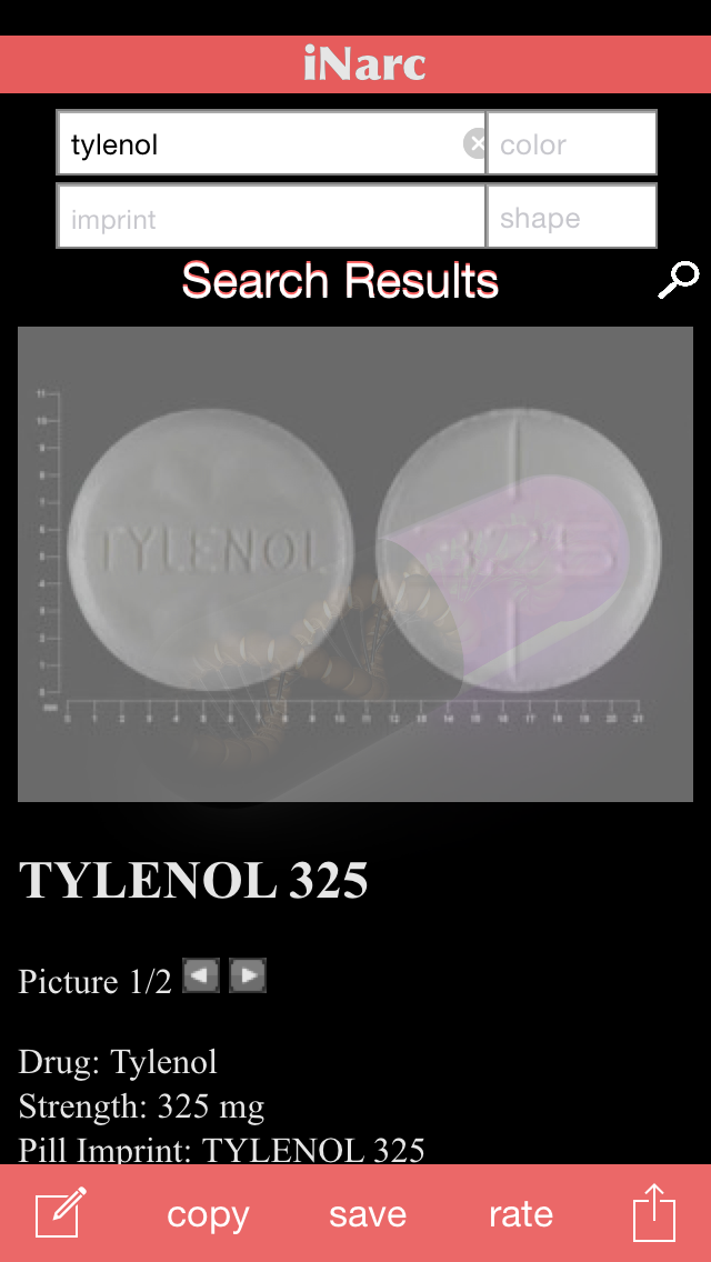 iNarc Pill Finder and Identifier