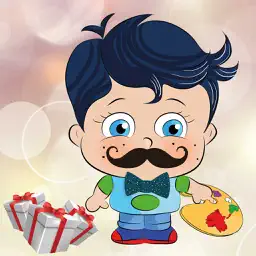 Babalar Günü Boyama Kitabı - Minik Bilge Babalar Gününü Kutluyor app icon