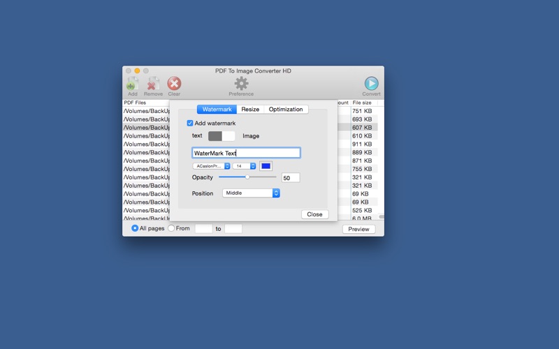 Screenshot #2 pour PDF To Image Converter HD