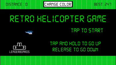 Screenshot #1 pour Retro Helicopter Game