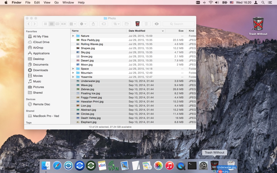 #3. Trash Without (macOS) โดย: VADIM ZYBIN
