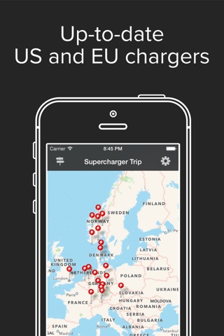 Supercharger Map Road Trip Planner for Tesla EV Owners screenshot 4