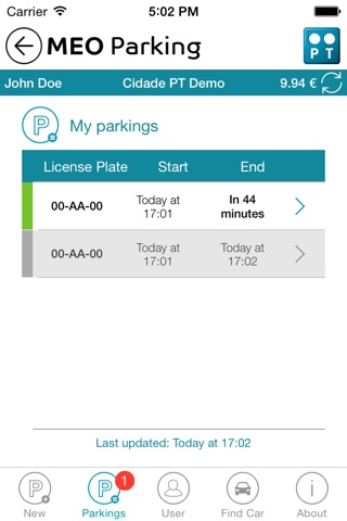 MEO Parking screenshot 2