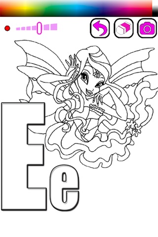 Coloring Book ABCs For Club Fairy Of Winx Edition screenshot 2