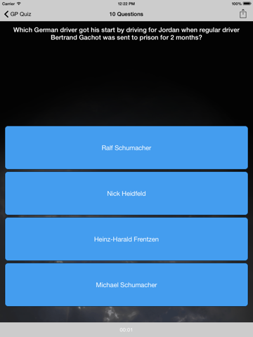 GP Quiz lite iPad screenshot
