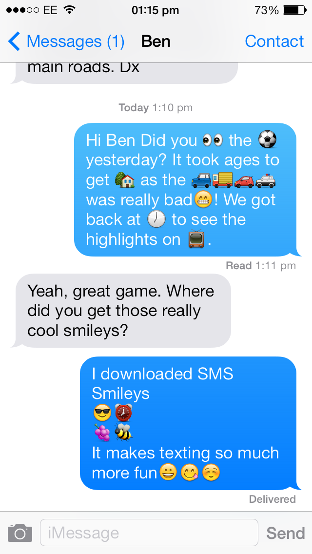 SMS Smileys Free - New Emoji Iconsのおすすめ画像2