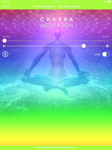 A Chakra Meditation by Glenn Harrold iPad screenshot 4 - Lifestyle app