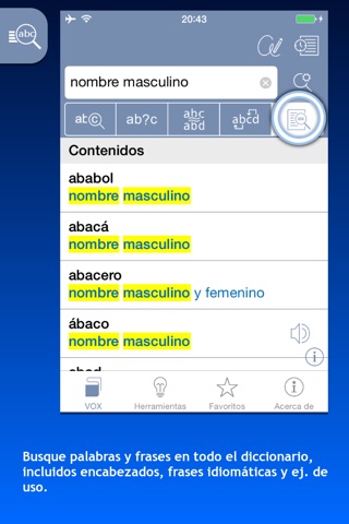 Diccionario General de la Lengua Española VOX screenshot 2