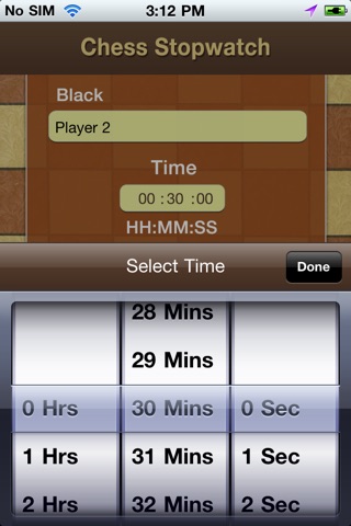 Chess Stopwatch screenshot 2