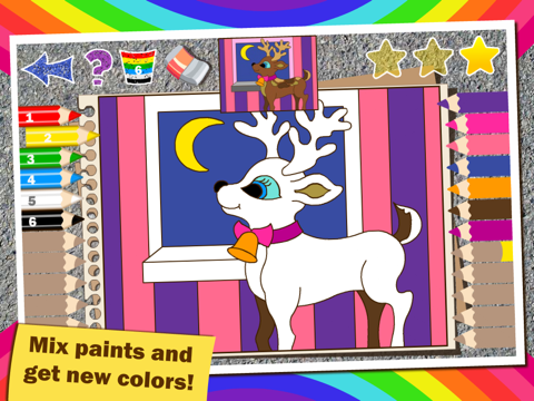 Screenshot #5 pour Colorful math Free «Noël et Nouvel An» - Fun Coloriage mathématiques jeu pour les enfants à la formation table de multiplication, l'addition mentale, la soustraction et les compétences de la division!