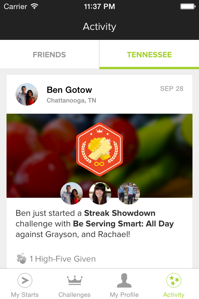 Streaks for Small Starts — Create healthy habits