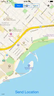 Right Here - Send Location via email or SMS iphone bilder 2