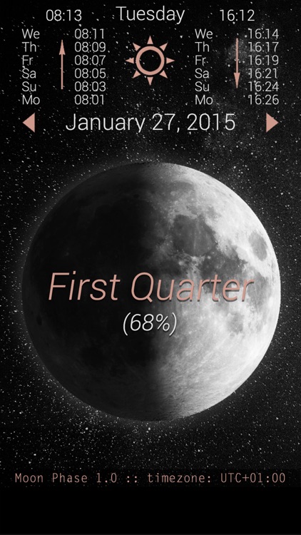 Sunrise - Moon Phase