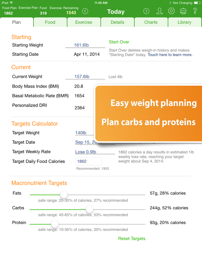Food Diary and Calorie Tracker by MyNetDiary HD(圖3)-速報App