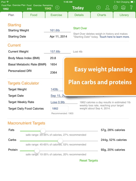 Food Diary and Calorie Tracker by MyNetDiary HD