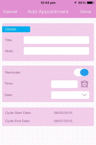My IVF Tracker screenshot 2